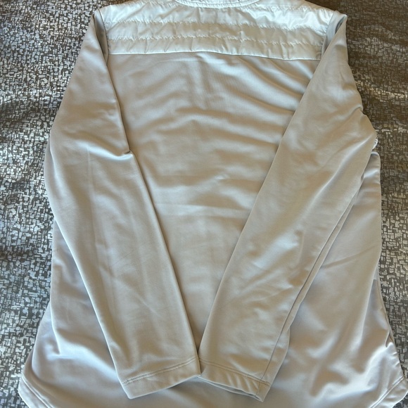 Nike Womens Essential Puffer-Panel Running Jacket, Size Large, Color is grey. - Picture 7 of 10